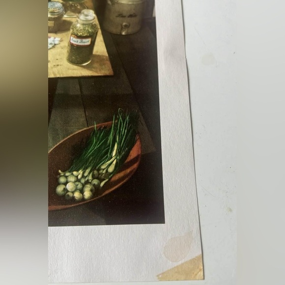 Vintage Food Related Print 50’s Kitchen table - Picture 6 of 6